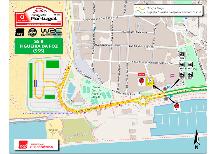 Rali de Portugal, SS8 Figueira da Foz, Horário 1905, 6ª Feira, 12