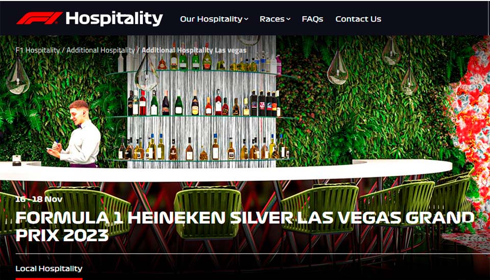 Bilhetes para a F1 quase a 30.000$: Viva Las Vegas
