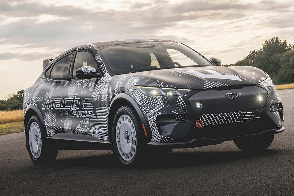 Emoção elétrica inspirada nos ralis: novo Ford Mustang Mach-E Rally em Goodwood