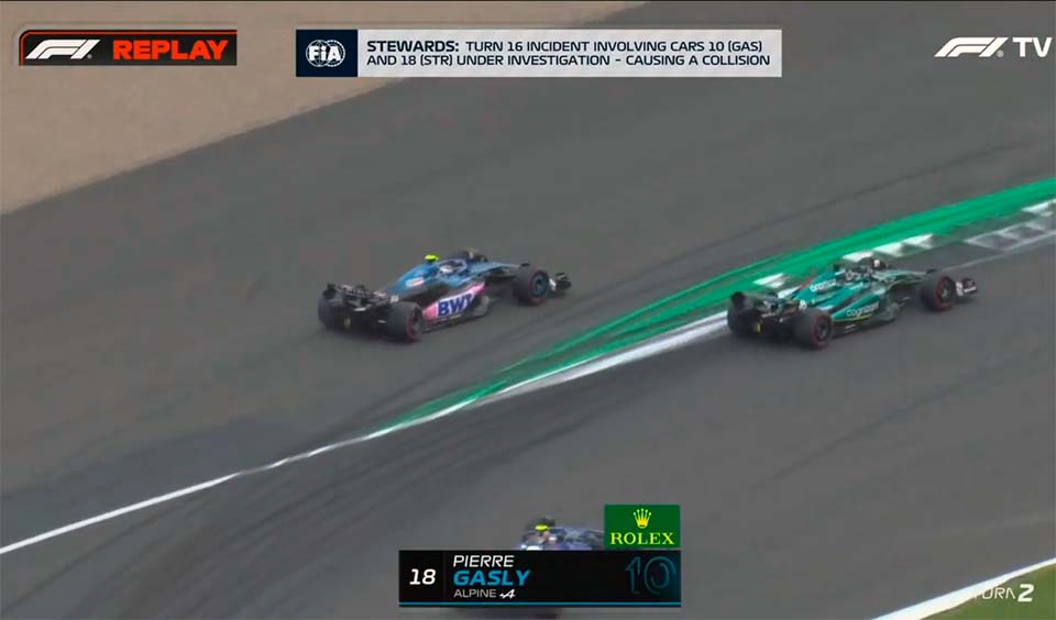 GP da Grã-Bretanha F1, Pierre Gasly: CCD adverte Stroll e permite-lhe manter posição, porquê?