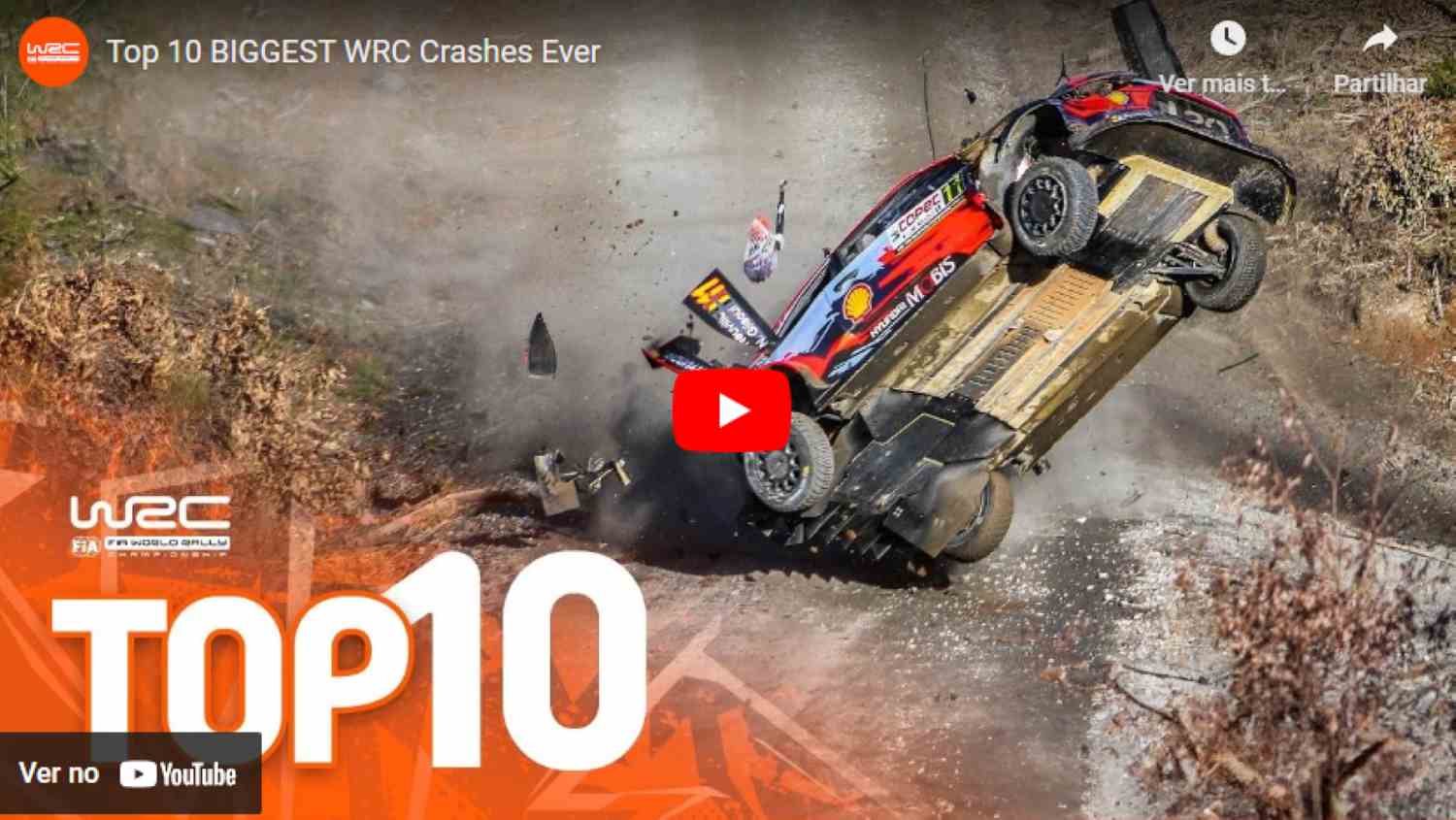 Alguns dos maiores acidentes de sempre no WRC
