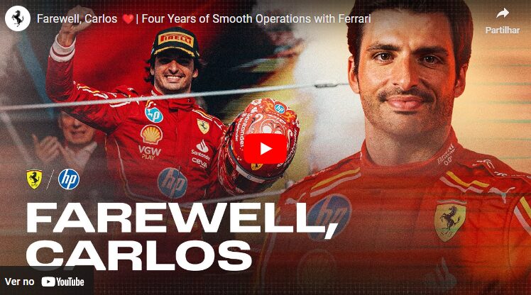 Adiós, Carlos Sainz: “quatro anos de ‘Smooth Operations’ com a Ferrari