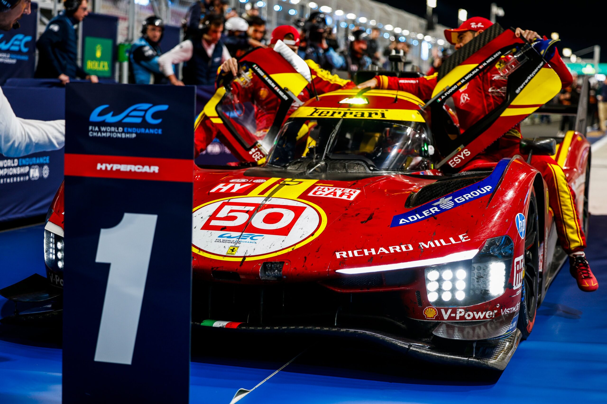 WEC, 1812 km do Qatar: Pódio 100% Ferrari na primeira prova do ano