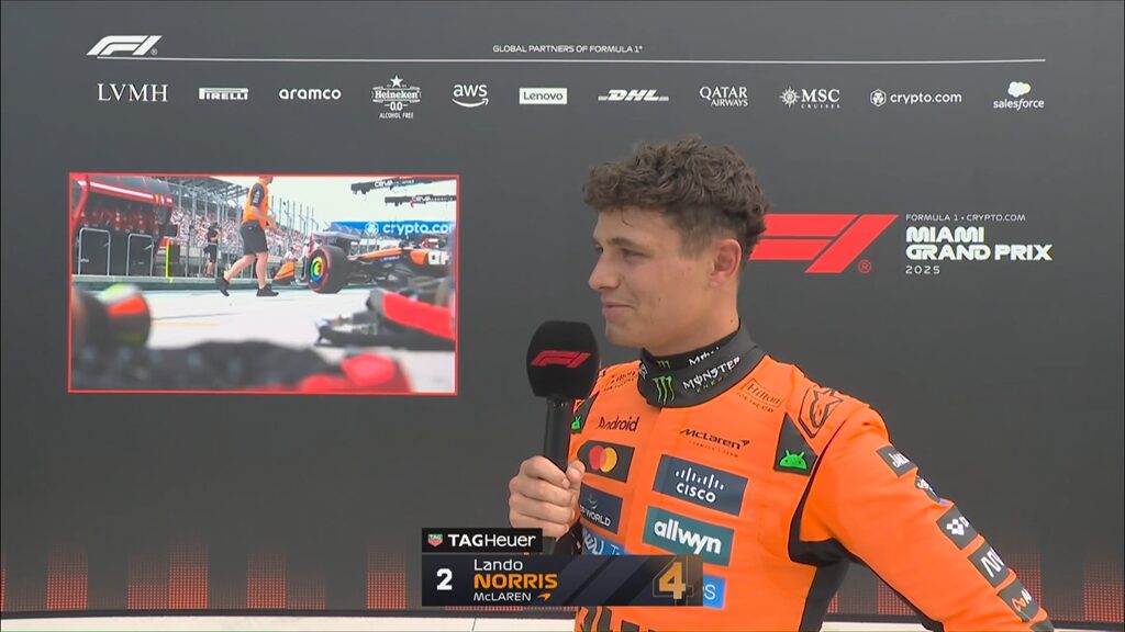 GP Miami F1, Lando Norris: “Estou contente e entusiasmado para amanhã”