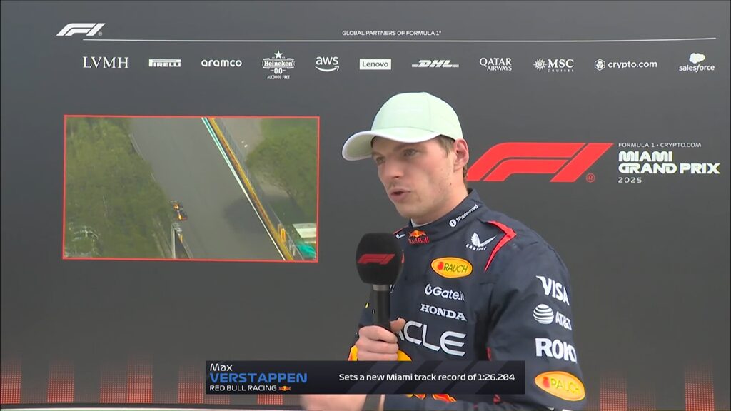 GP Miami F1, Max Verstappen: “Foi uma ótima qualificação”