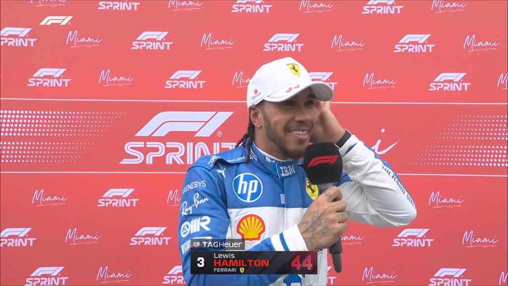 GP Miami Sprint F1, Lewis Hamilton: “Tive muita dificuldade com os intermédios”