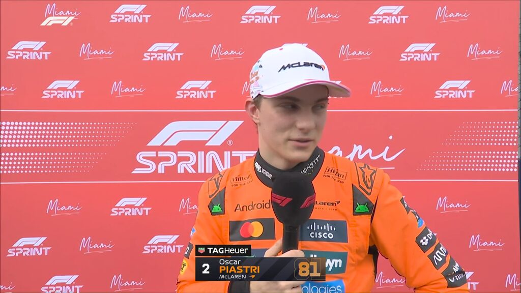GP Miami Sprint F1, Oscar Piastri: “As corridas são um negócio bastante cruel”