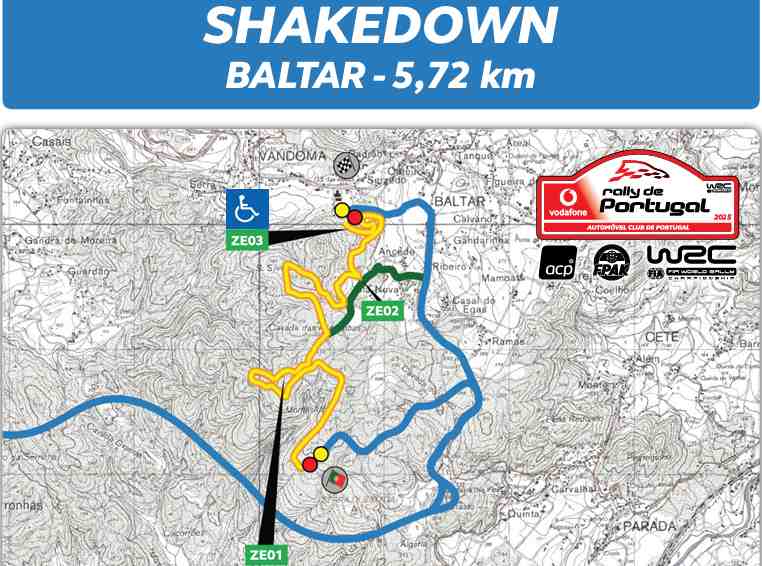Rali de Portugal – Zonas Espetáculo Shakedown Paredes-Baltar