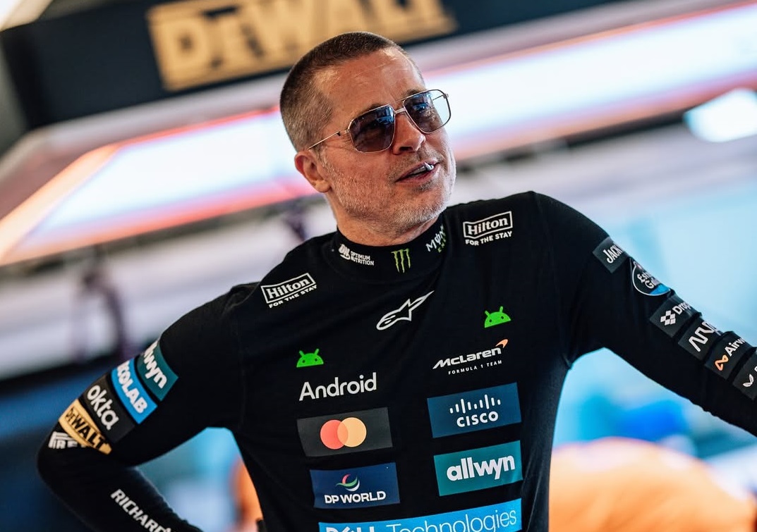 F1: As imagens do teste de Brad Pitt com a McLaren