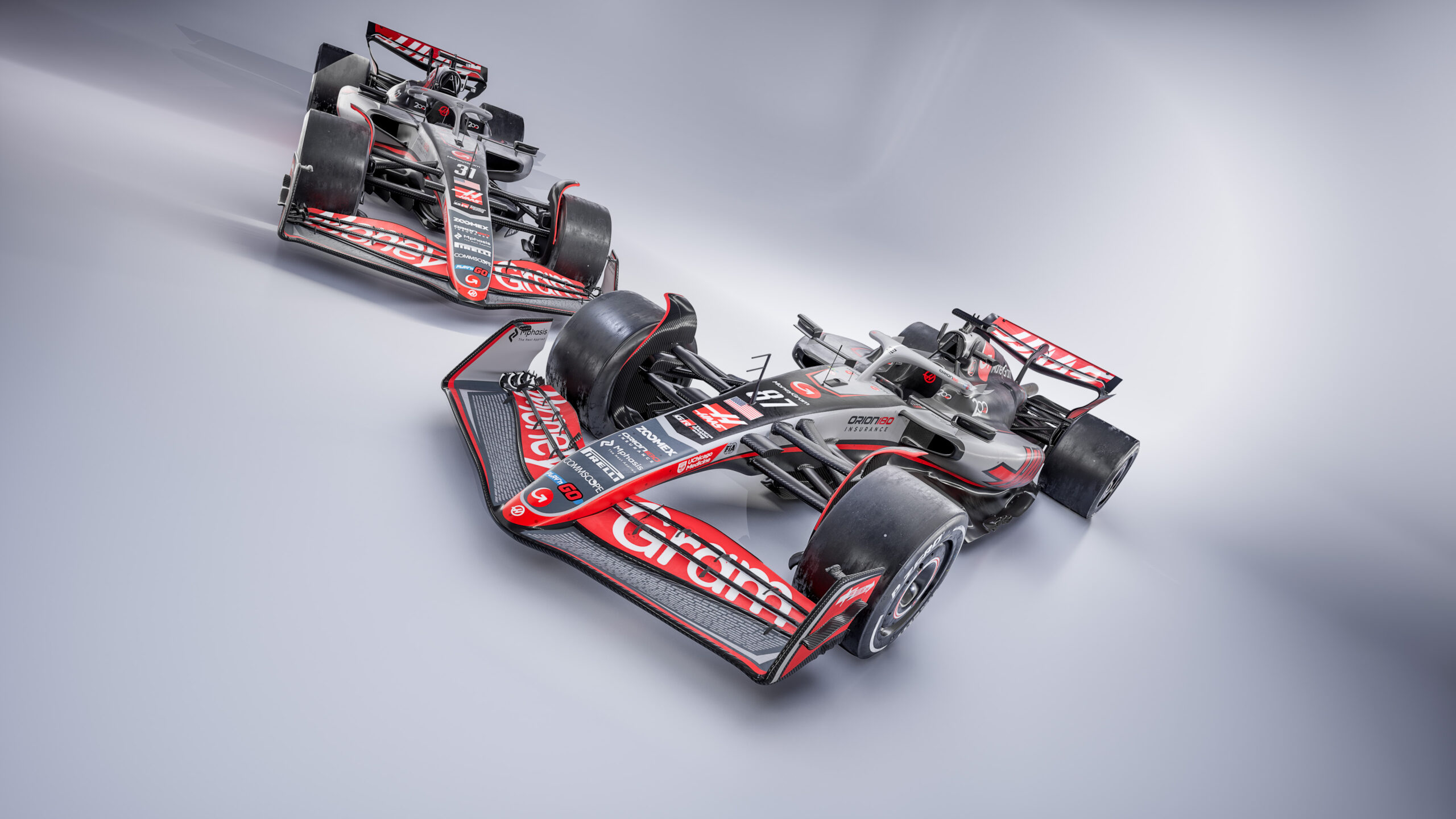 F1: Haas com pintura comemorativa do 200.º GP