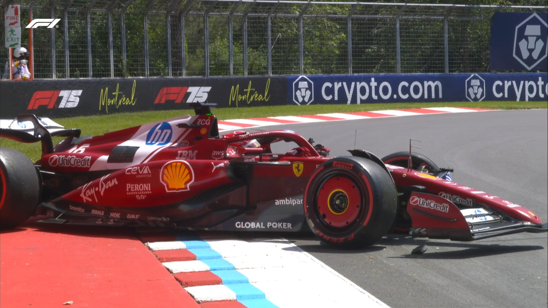 GP do Canadá F1: Charles Leclerc com erro grave no TL1 (vídeo)