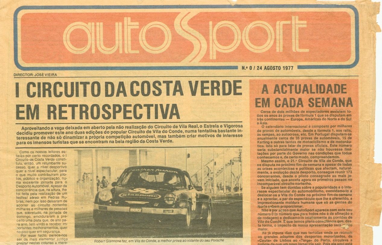 AutoSport: Faz hoje 48 anos que foi distribuído o número 0