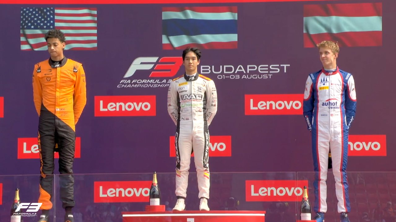 F3 Hungria: Rafael Câmara fez a pole, Tasanapol Inthraphuvasak venceu corrida sprint
