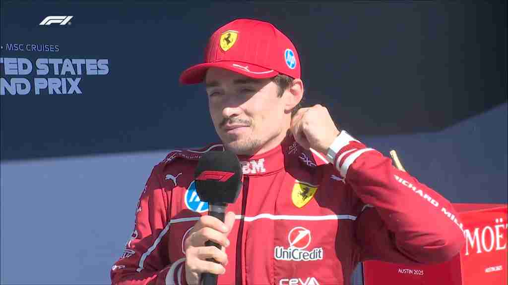 F1, Charles Leclerc de volta ao pódio em Austin após aposta nos pneus macios: “diverti-me muito, gostei da luta”