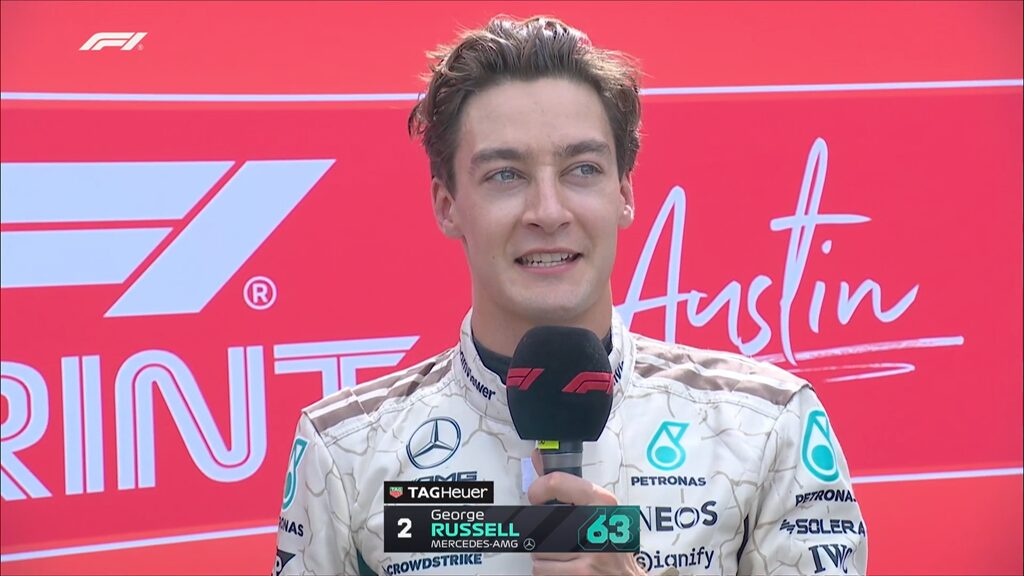 GP EUA F1, George Russell: “Vi meia hipótese e arrisquei”