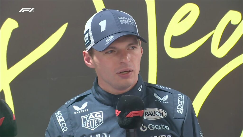 GP Las Vegas, Max Verstappen: “Gosto de pilotar à chuva. Isto parecia mais pilotar no gelo”