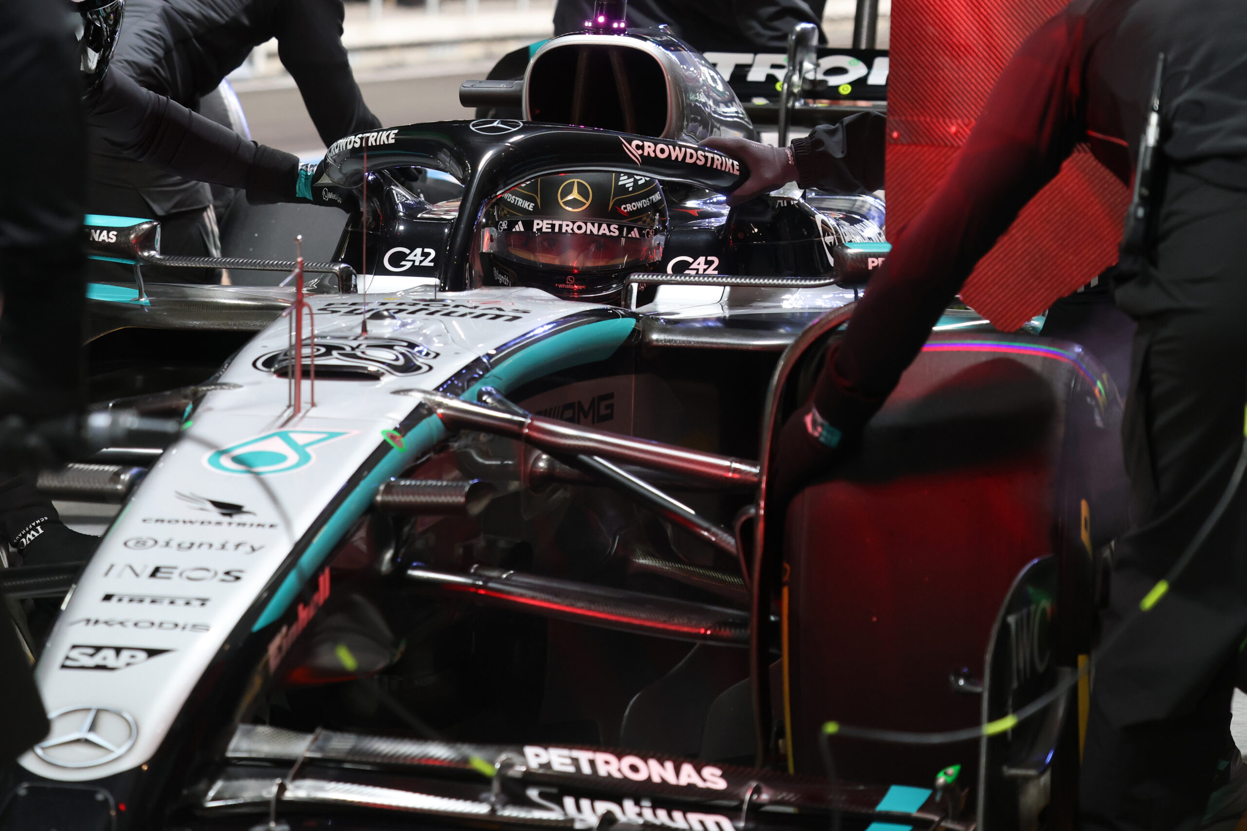 GP Las Vegas F1: George Russell sofreu problema na direção