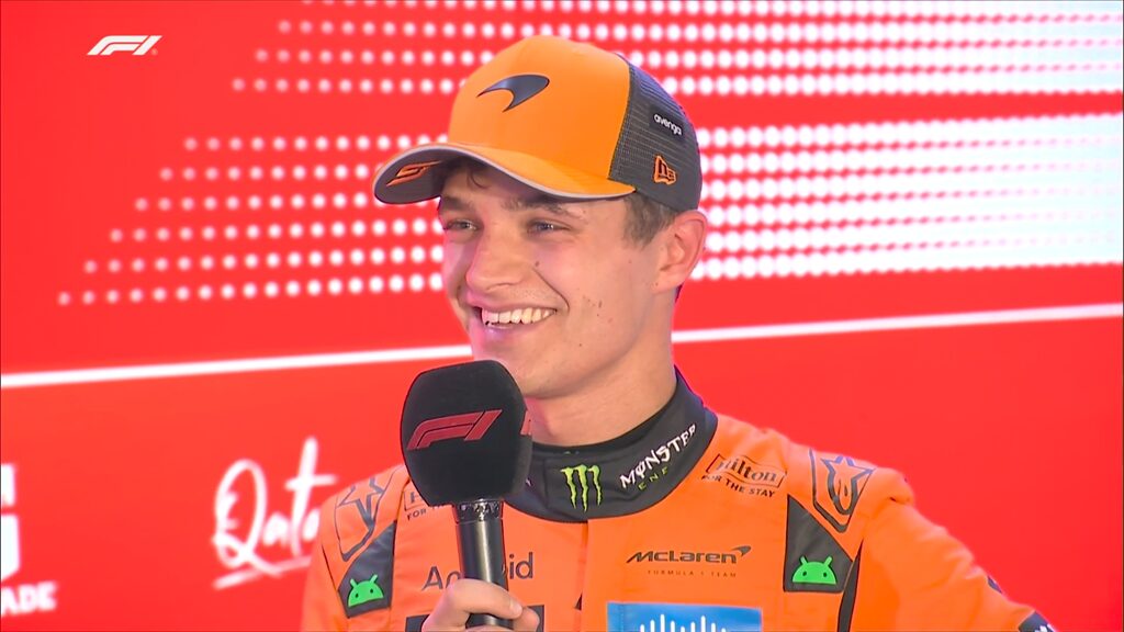 GP Qatar F1, Lando Norris: “Nem vi o Max”