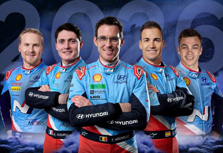 WRC: Lappi, Sordo e Paddon juntam-se a Neuville e Fourmaux na Hyundai