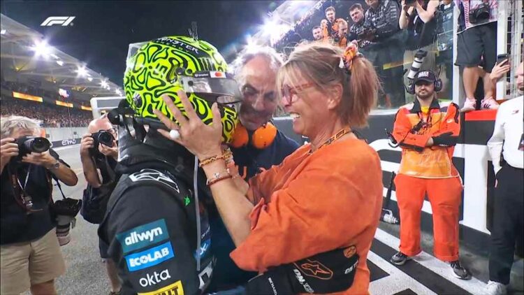Lando Norris Campeão do Mundo de F1: “grande obrigado a todos na McLaren, à minha mãe e ao meu pai”