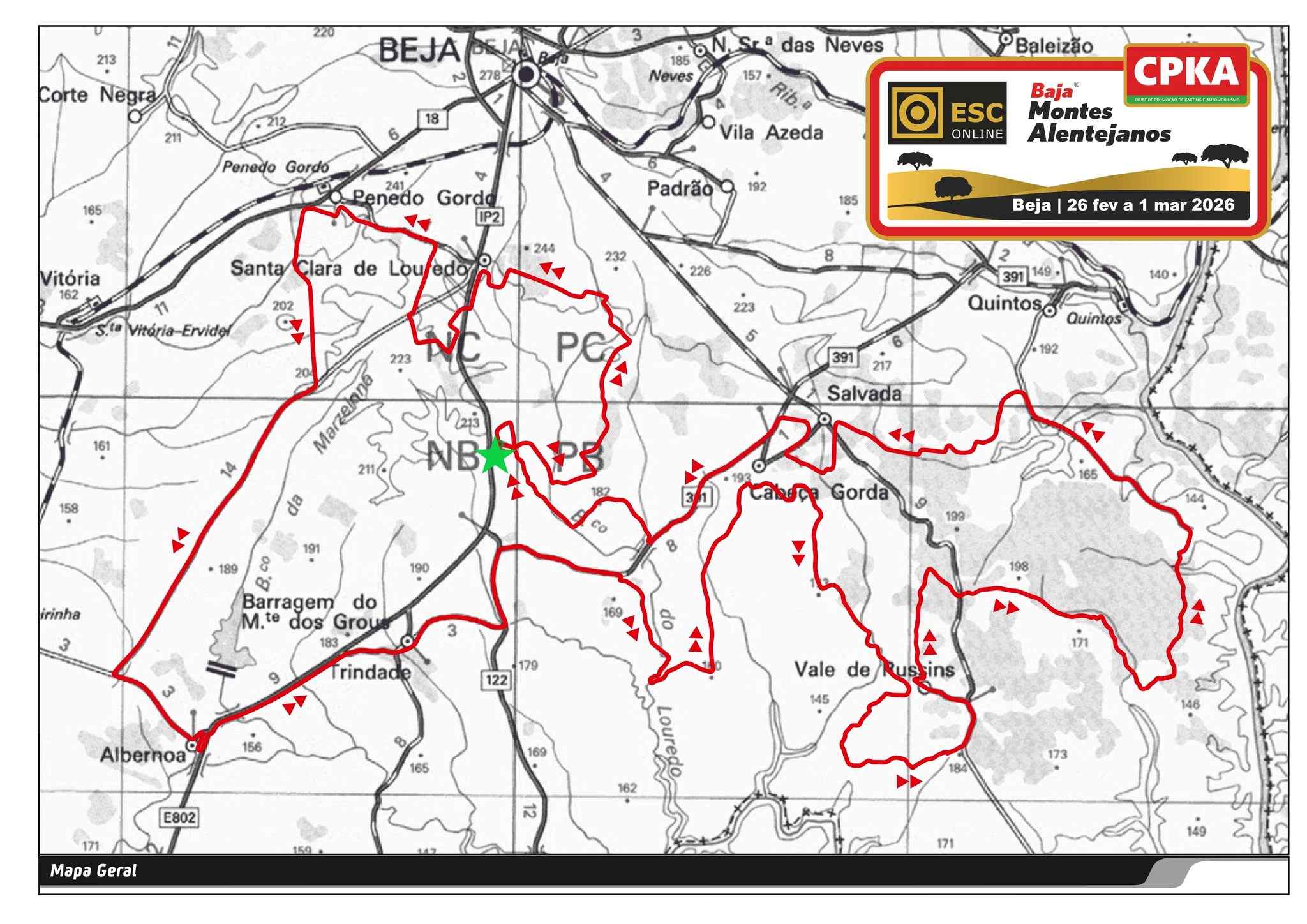 ESC Online Baja TT Montes Alentejanos: horários e mapa | AutoSport
