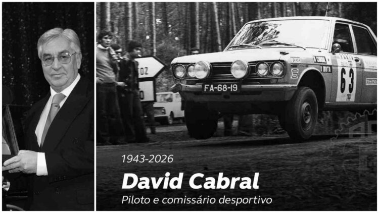 Morreu David Cabral, antigo piloto e dirigente do desporto automóvel, aos 83 anos