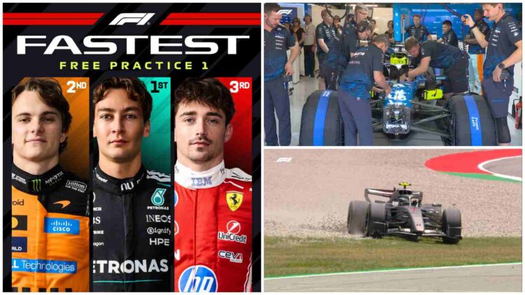 GP de Barcelona de F1: Mercedes e Russell na frente em TL1 ‘tórrido’ na pista