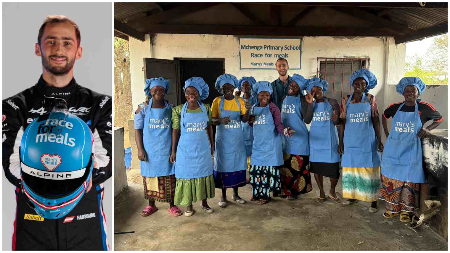 Ferdinand Habsburg corre em Le Mans para alimentar crianças no Malawi