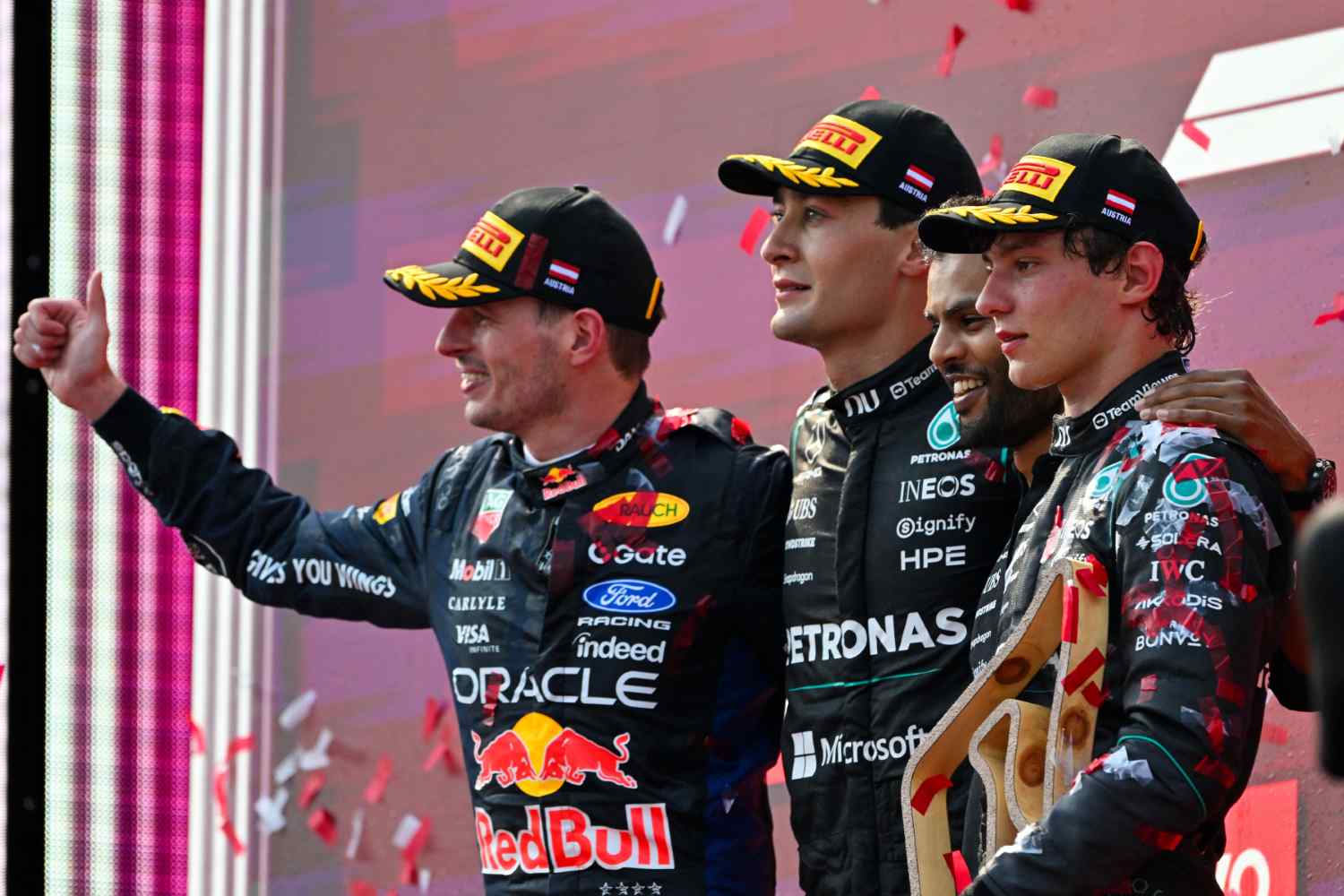 GP Áustria F1: O domínio de Russell e as batalhas de Verstappen