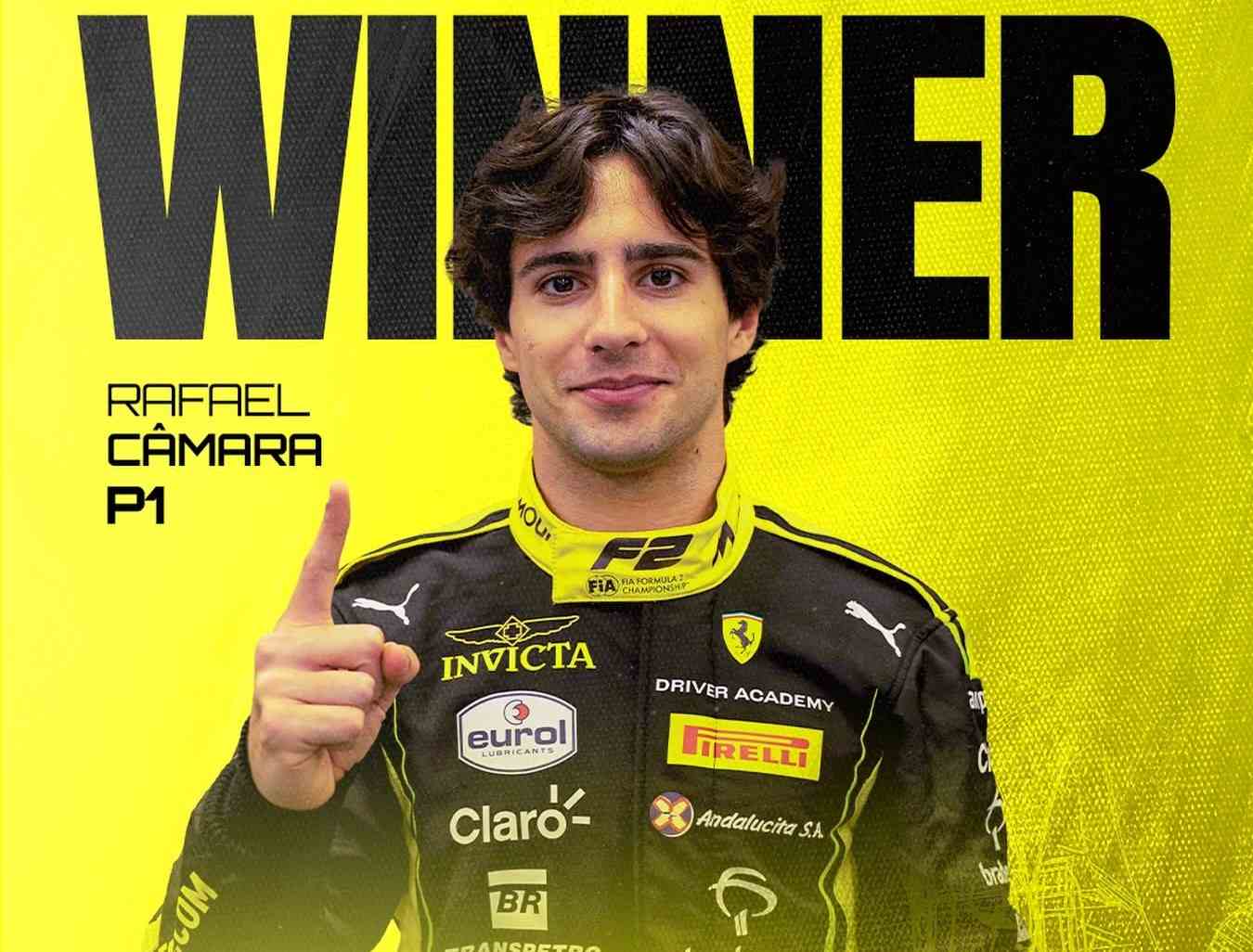 Rafael Câmara estreia-se a vencer na Fórmula 2