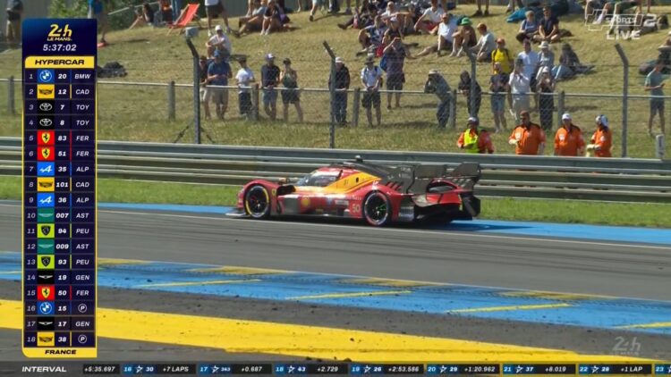 24h Le Mans: Ferrari #50 fora de prova