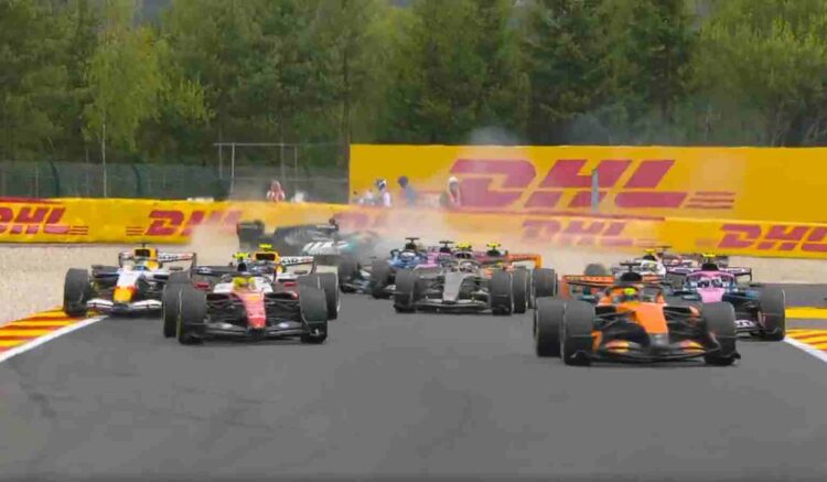 GP Bélgica F1, Russell e toque com Hamilton: “um incidente de corrida”