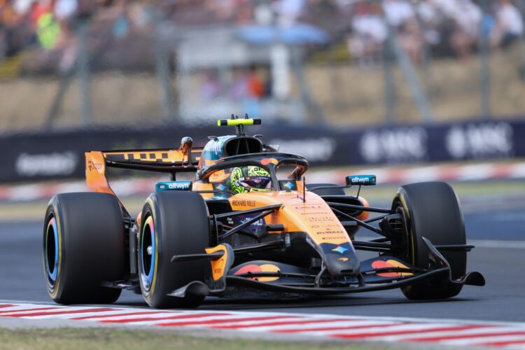 GP da Hungria F1: Lando Norris termina com o domínio da Mercedes e faz a pole, Hamilton a 0,012 seg.