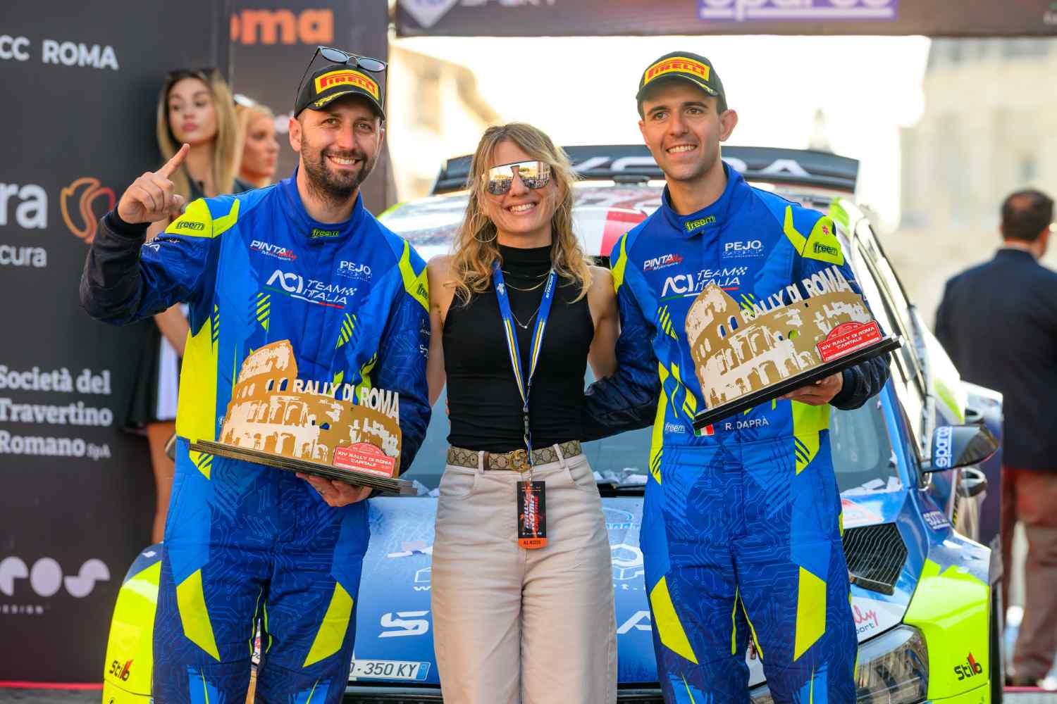 ERC: Roberto Daprà alcança vitória inédita no Rally di Roma Capitale: “Foi exigente, muito, muito stressante…”
