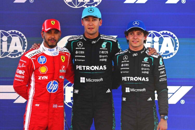 F1: Falta de ritmo de Russell face a Antonelli é enorme problema na luta pelo título