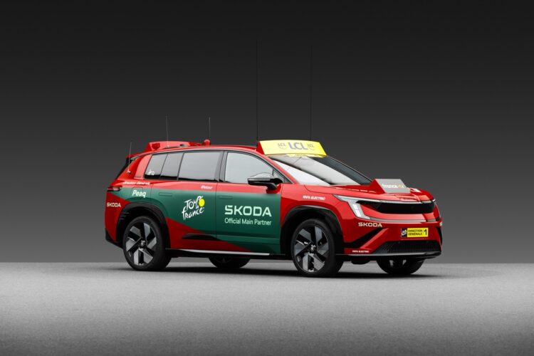 Skoda Peaq em ação no Tour