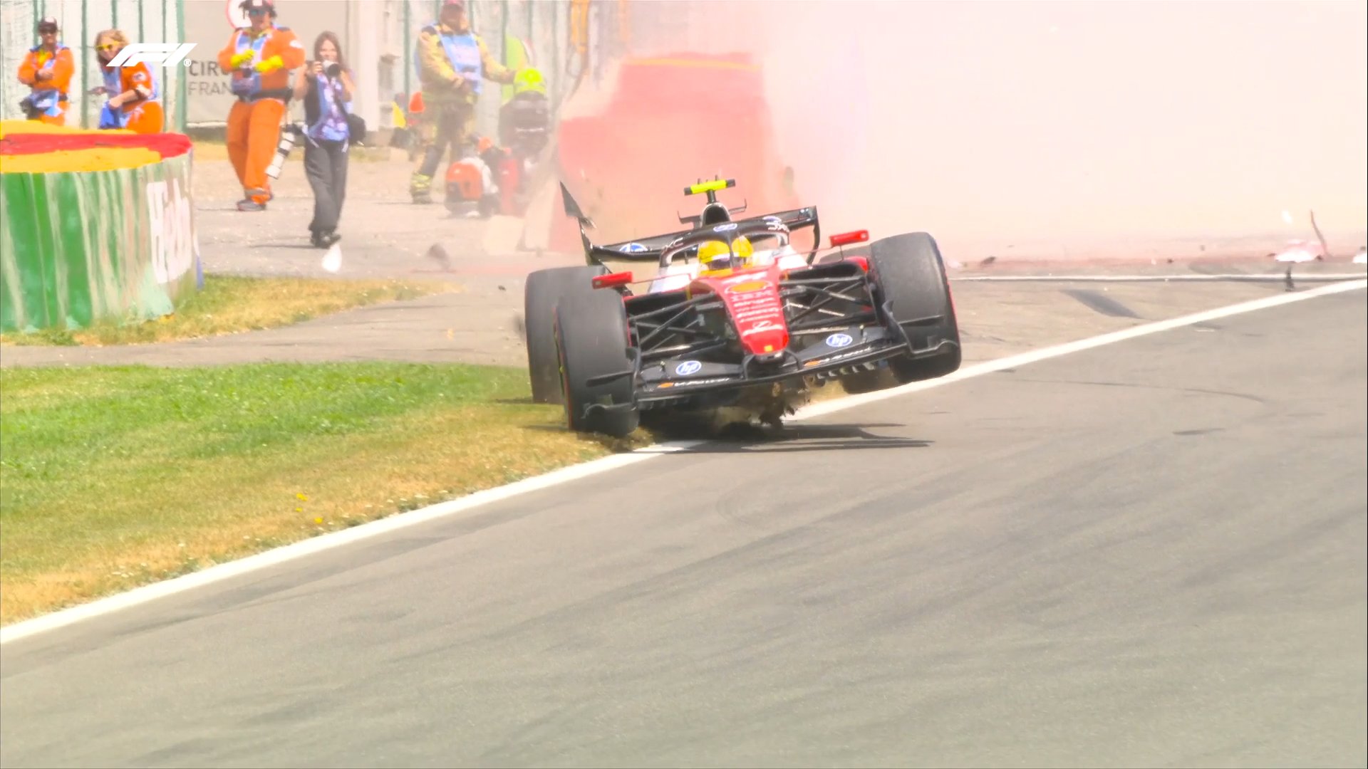 GP da Bélgica F1, TL3: Kimi Antonelli foi o mais rápido, Lewis Hamilton termina nas barreiras