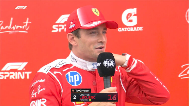 GP Países Baixos F1: Charles Leclerc foi 2º em Zandvoort: “acho que foi uma boa escolha”