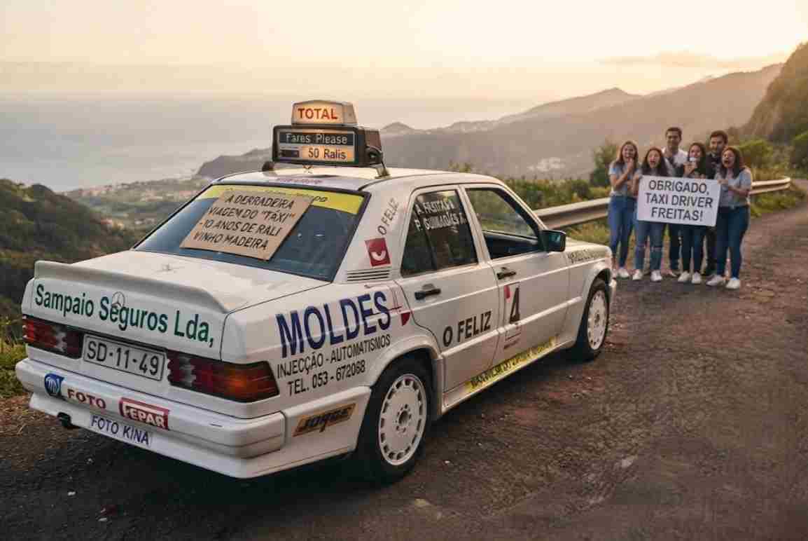 A saudosa última viagem do Táxi mais rápido da Madeira: Quando o 190E 2.3-16 pendurou o Taxímetro