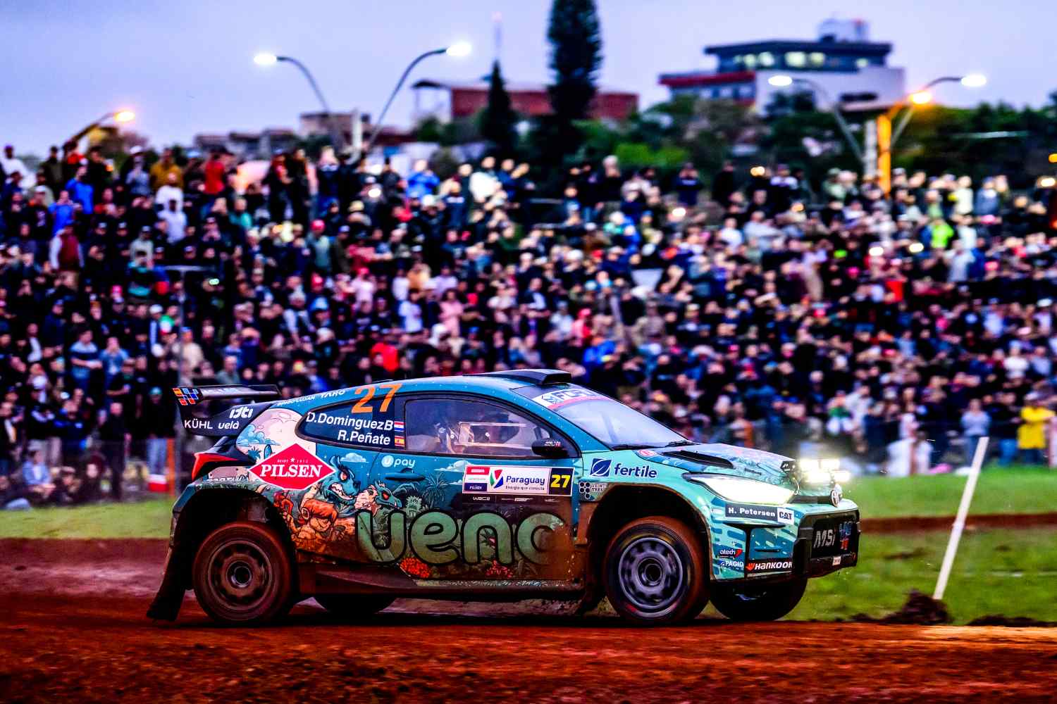 Diego Domínguez segura liderança do WRC2 face a Gus Greensmith no Rali do Paraguai