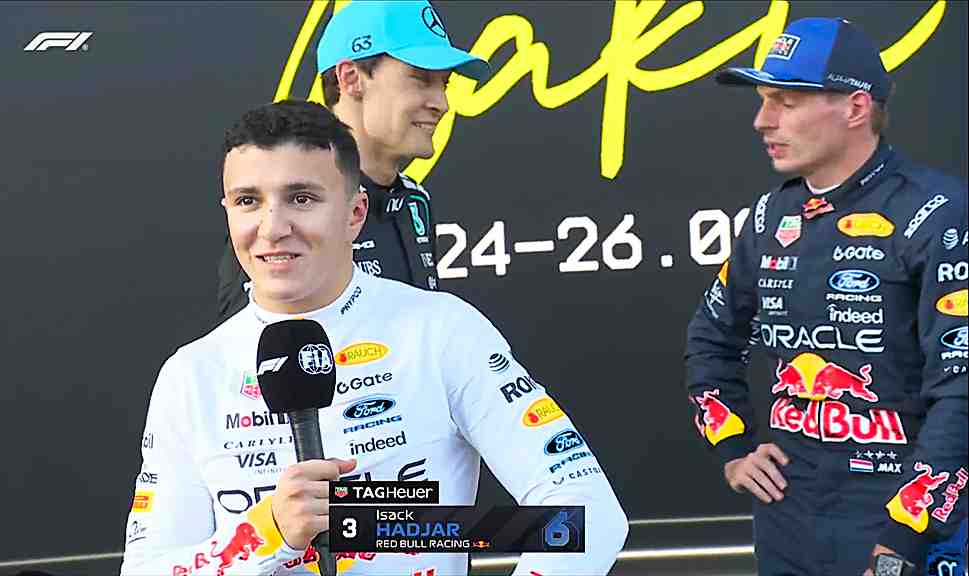 F1, Isack Hadjar 3º no Azerbaijão após regresso bem-sucedido: “seis semanas muito longas”