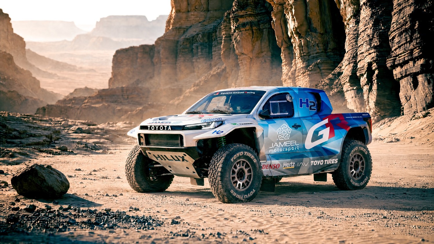 Hilux a hidrogénio no Dakar de 2027