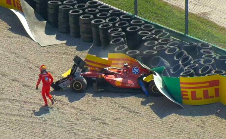 GP Itália F1, Charles Leclerc explica acidente e ‘chega para lá’ a Hamilton em Monza