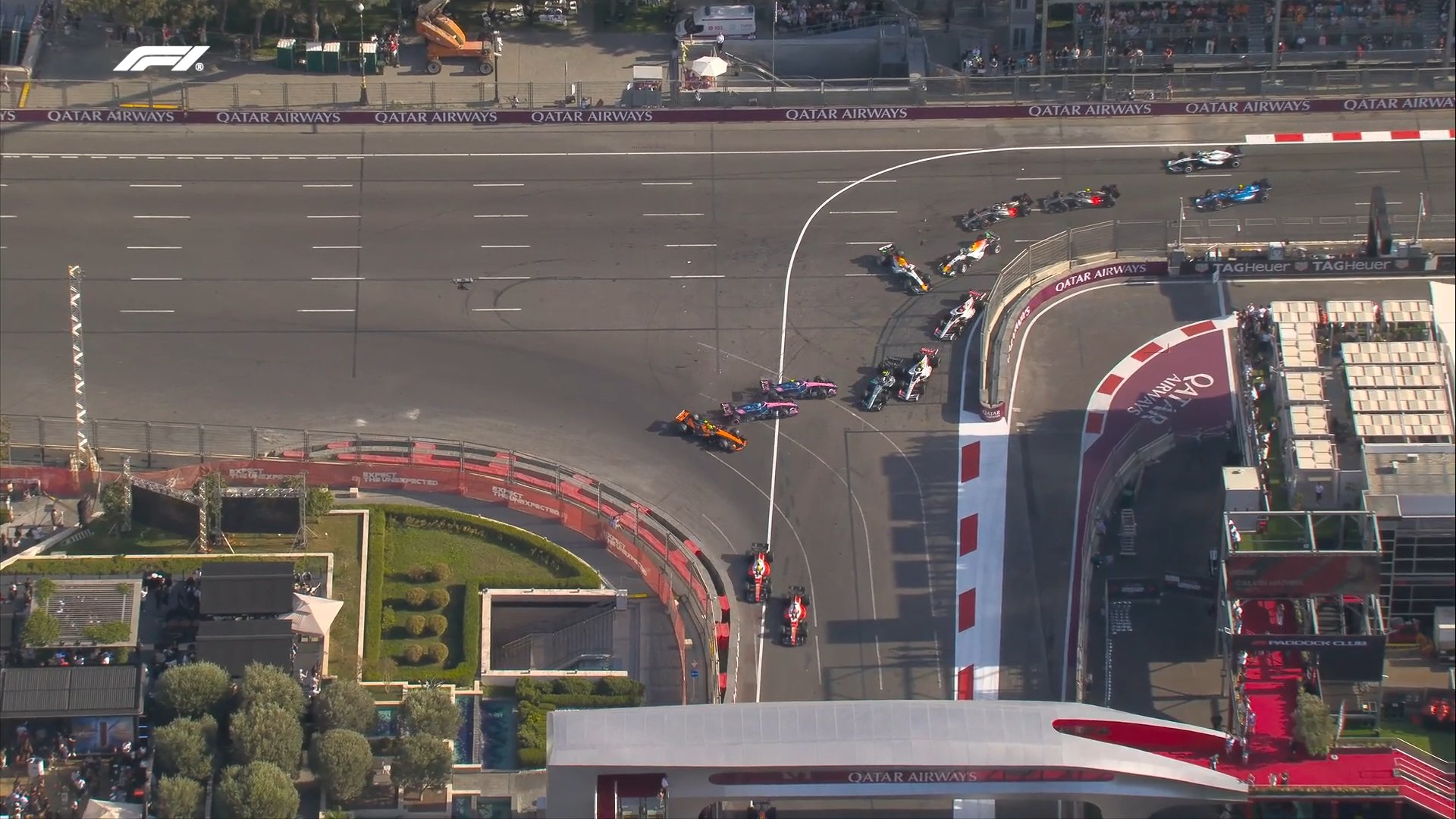 GP Azerbaijão F1: Colapinto “elimina” Gasly e Norris e provoca novo Safety Car
