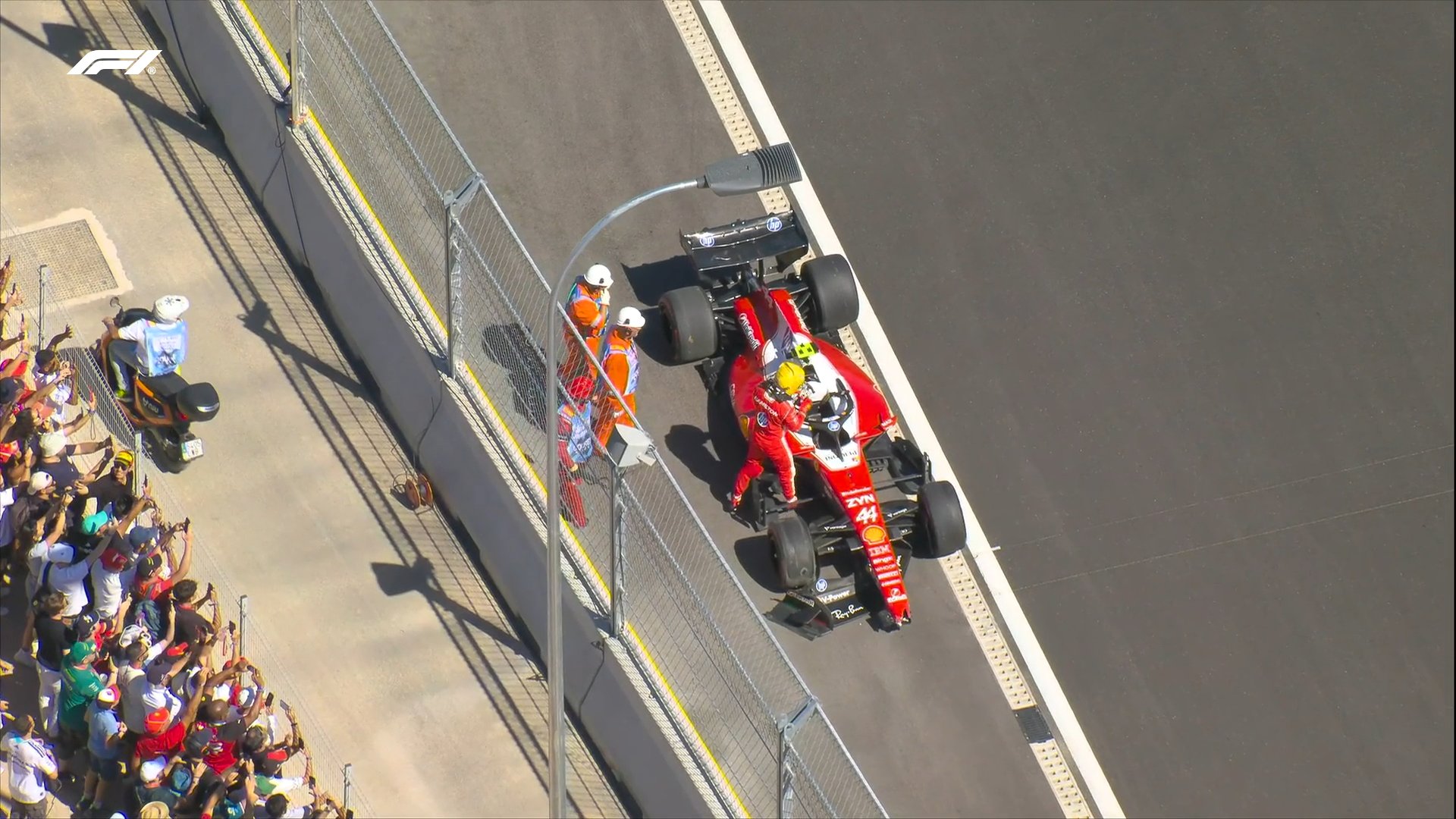 GP Espanha F1: TL3 interrompido por acidente de Lewis Hamilton