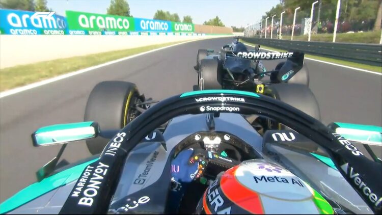 GP Itália F1: Meia corrida impressionante, Mercedes na frente