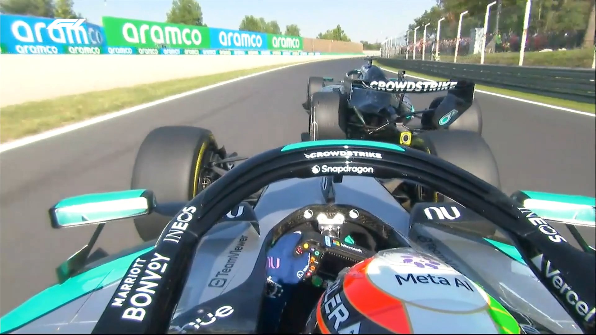 GP Itália F1: Meia corrida impressionante, Mercedes na frente