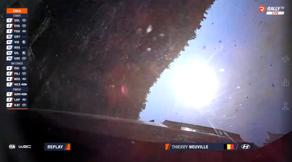 WRC, Rali do Chile/PEC7: Ogier assume 3º lugar, Neuville capota e abandona
