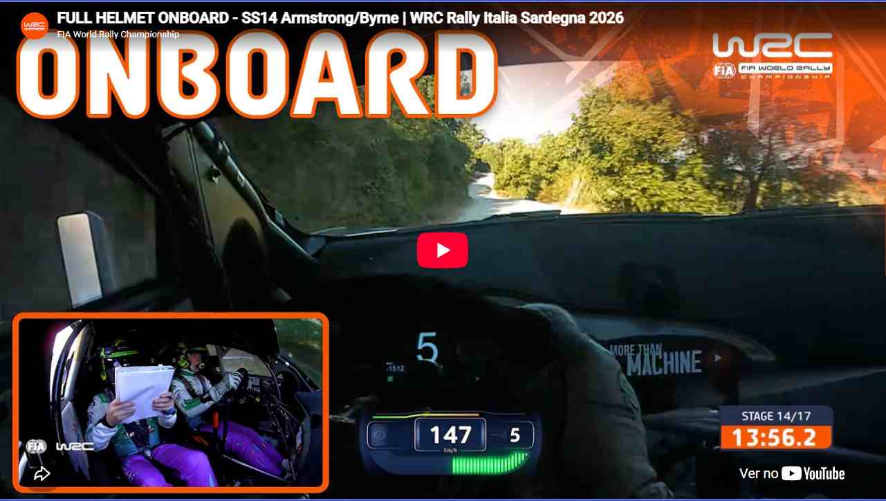 Câmara de capacete estreou-se no WRC, no Rali da Sardenha