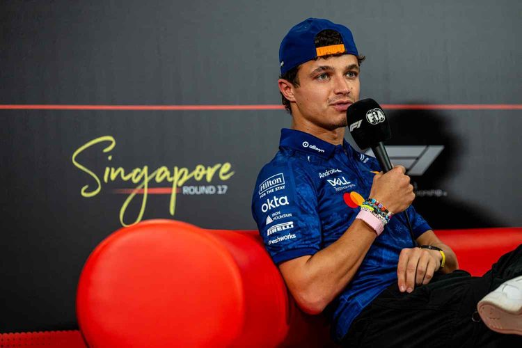 GP Singapura F1, Lando Norris confiante na solução para velocidade de ponta da McLaren